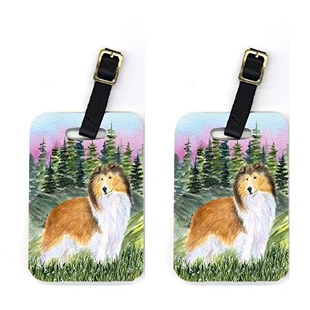 Carolines Treasures Carolines Treasures SS8321BT Pair of 2 Sheltie Luggage Tags SS8321BT